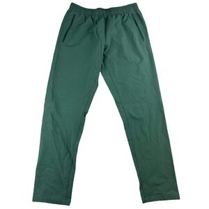 Outdoor Voices RecTrek Pants Men M Green Elastic Waist Drawstring Zipper Pockets